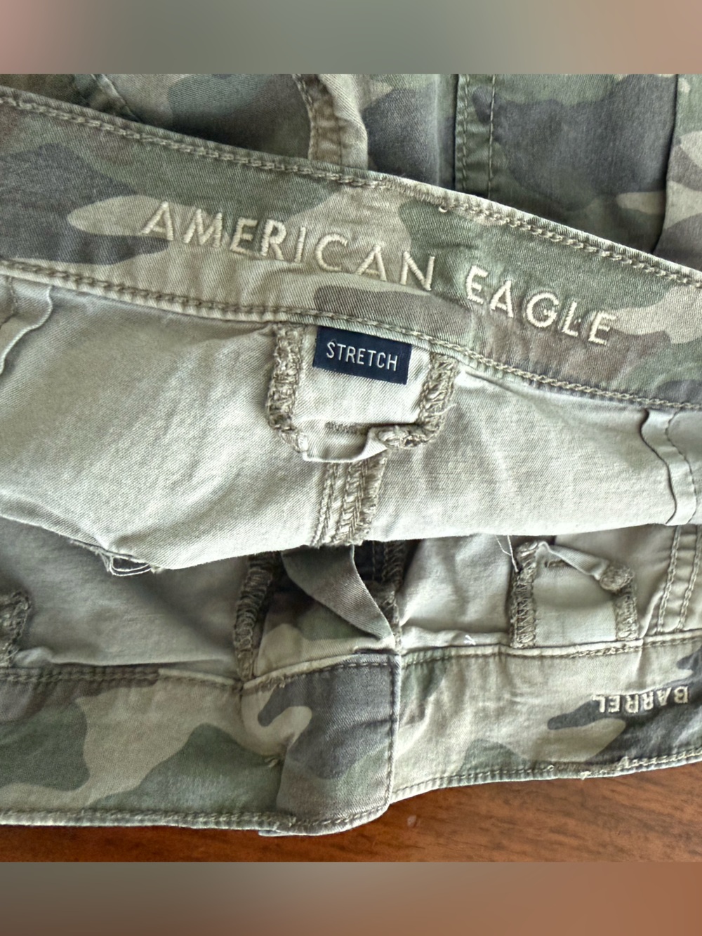 American Eagle Outfitters Women's Camo Ankle-Length Pants - Green/Gray - Picture 5 of 6
